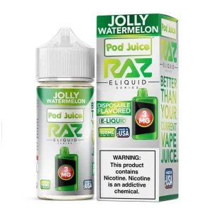 Pod Juice x RAZ Jolly Watermelon Synthetic Vape Juice 100ml
