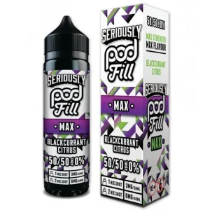 Seriously Pod Fill Max Blackcurrant Citrus 40ml Shortfill