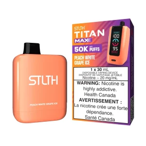 Peach White Grape Ice STLTH Titan Max – Disposable Vape