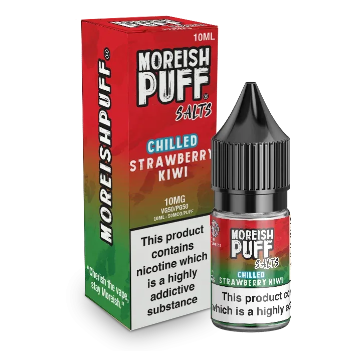 Moreish Puff Chilled Strawberry & Kiwi 10ml Nic Salt