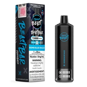 Bomb Blue Razz Low Ice Flavour Beast Beast Bar 15K – Disposable Vape
