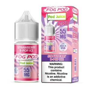 Fog Pod X Pod Juice Strawberry B-Pop Ice Salt 30ml E-Juice