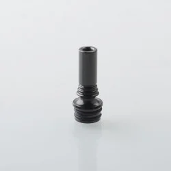 510 Drip Tip for RDA / RTA / RDTA Atomizer / Diplomat Style RTA - Black, Stainless Steel