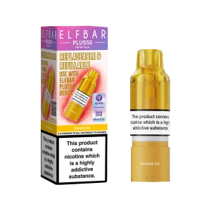 Banana Ice ElfBar Plus 50 Refill Pack