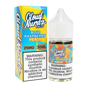 Peach Blue Raspberry 30ml Synthetic Nic Salt Vape Juice – Cloud Nurdz