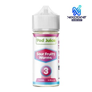 Sour Fruity Worms Pod Juice Nixodine 100ml