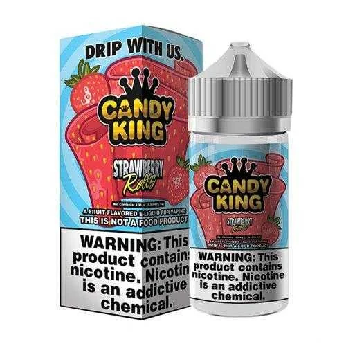 Strawberry Rolls E-Liquid 100ml by Candy King E-Juice - Image 2