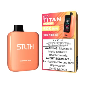 Juicy Peach Ice STLTH Titan Max – Disposable Vape