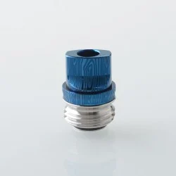 Monarchy Inverted Whistle Dama Style Drip Tip for BB / Billet / Boro AIO Box Mod - Blue, Stainless Steel
