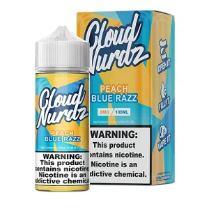 Cloud Nurdz Peach Blue Razz 100ml Vape Juice