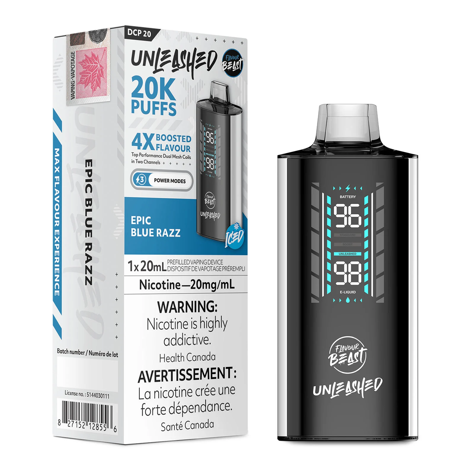 Epic Blue Razz Flavour Beast Unleashed DCP 20K – Disposable Vape