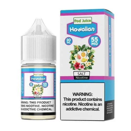 Pod Juice Salt Hawaiian Tobacco Free Nicotine E-Juice 30ml - Image 2