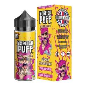 Moreish Puff Manju Man Mango Strawberry 100ml Short Fill