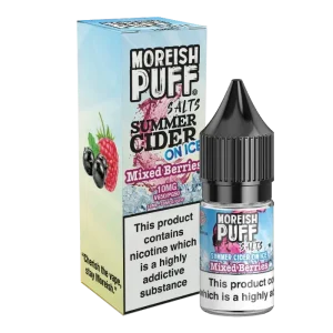 Moreish Puff Summer Cider on Ice Mixed Berries 10ml Nic Salt