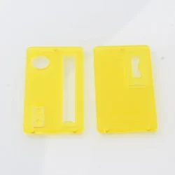 Rekavape Monarchy Style Replacement Front + Back Cover Panel Plate for dotMod dotAIO V2 Pod - Yellow, Acrylic (2 PCS)