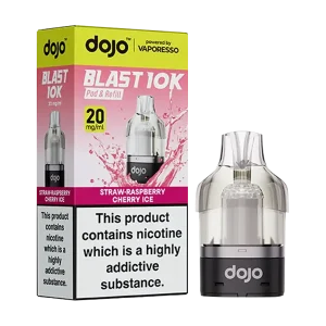 Straw-Raspberry Cherry Ice Dojo Blast 10K Refill Pack