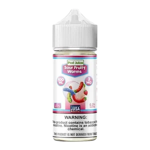 Sour Fruity Worms Pod Juice 100ml