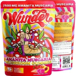 Wunder Amanita Muscaria Mushroom Gummies 2500mg