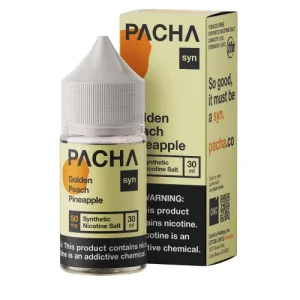 Pachamama Golden Peach Pineapple 30ml Salt Nic Vape Juice