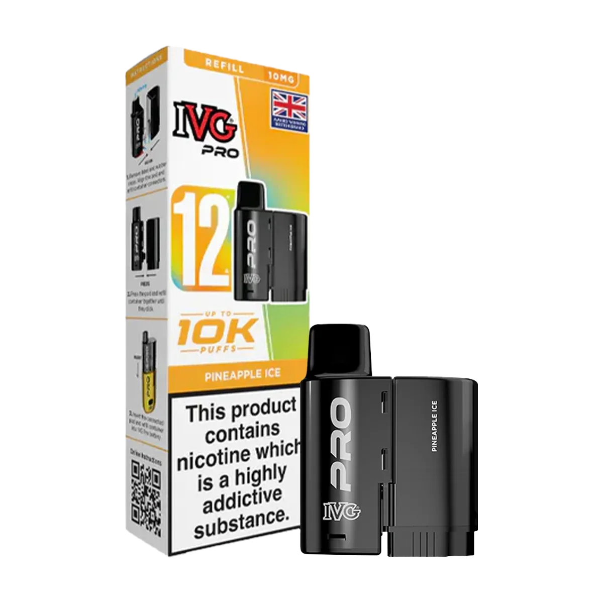 Pineapple Ice IVG Pro 12 Refill Pack - Image 2