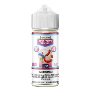 Pod Juice – Sour Fruity Worms – 100mL