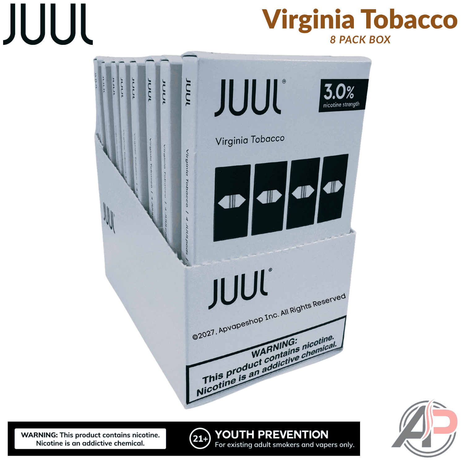 JUUL Pods Virginia Tobacco Wholesale Case - Image 2