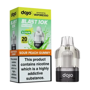 Sour Peach Gummy Dojo Blast 10K Refill Pack