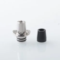 Authentic Auguse Cowboy 510 Drip Tip Set for RTA / RDA Atomizer - Silver