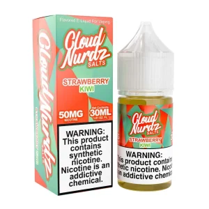 Cloud Nurdz Salts Strawberry Kiwi Synthetic Nicotine 30ml E-Juice