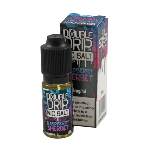 Double Drip Raspberry Sherbet 10ml Nic Salt
