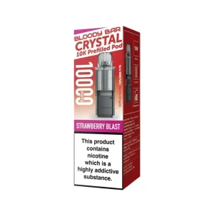 Bloody Bar Crystal 10K Strawberry Blast Refill Pods