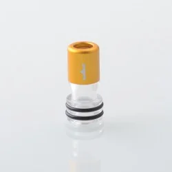 Monarchy Tapered V2 Style 510 Drip Tip for RDA / RTA / RDTA Atomizer - Gold, POM + Aluminum