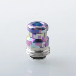 Rekavape Mission XV KB2 Style Boro BB Drip Tip Set for BB / Billet Boro Mod - Digigrid, Titanium + Stainless Steel