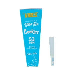 VIBES X COOKIES 53MM CONES (Pack of 1)-9CCOUNT ULTRA THIN