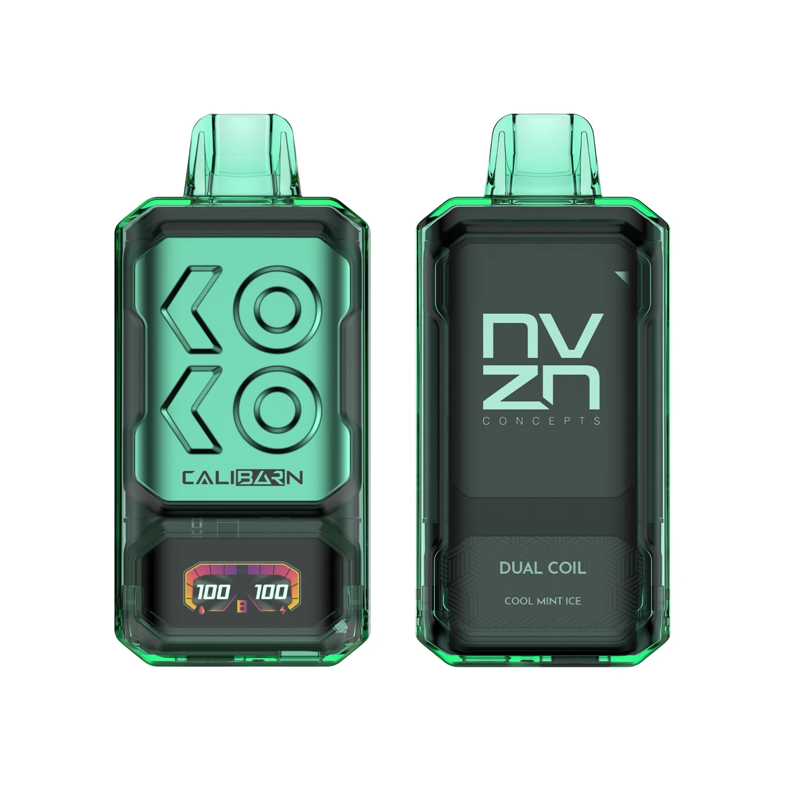 Cool Mint Ice NVZN Caliburn Bar 18K – Disposable Vape - Image 2