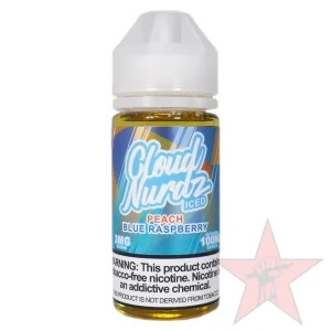 Cloud Nurdz Iced – Peach Blue Raspberry – 100mL