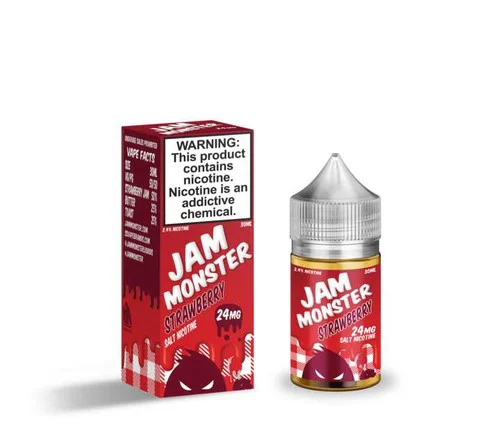 Strawberry Salt E-Juice by Jam Monster E-Liquid 30ML - Image 2