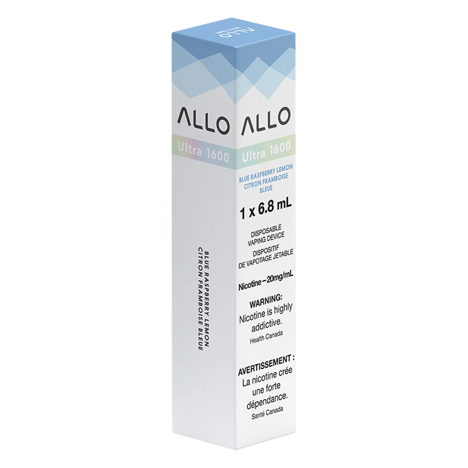 Blue Raspberry Lemon ALLO Ultra 1600 – Disposable Vape - Image 2