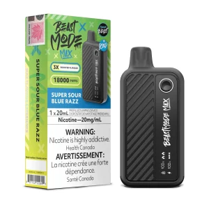 Super Sour Blue Razz Flavour Beast Mode Max – Disposable Vape