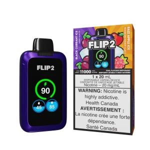 Black Currant Ice and Razz Apple Ice Flip 2 – Disposable Vape