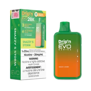 Snazzy S Storm Drip’n by Envi EVO Series 28K – Disposable Vape