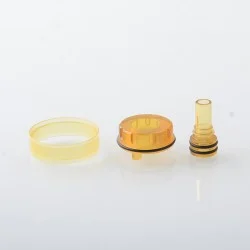 SXK Replacement Tank Tube + Drip Tip Adapter + Drip Tip Set for Monarchy OST Old School Style MTL RTA - Brown, PEI