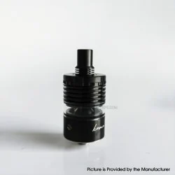 RekaVape Kuma 1.2 Style RTA Rebuildable Tank Atomizer - Black, 316SS + Glass, 4.5ml, 22mm Diameter