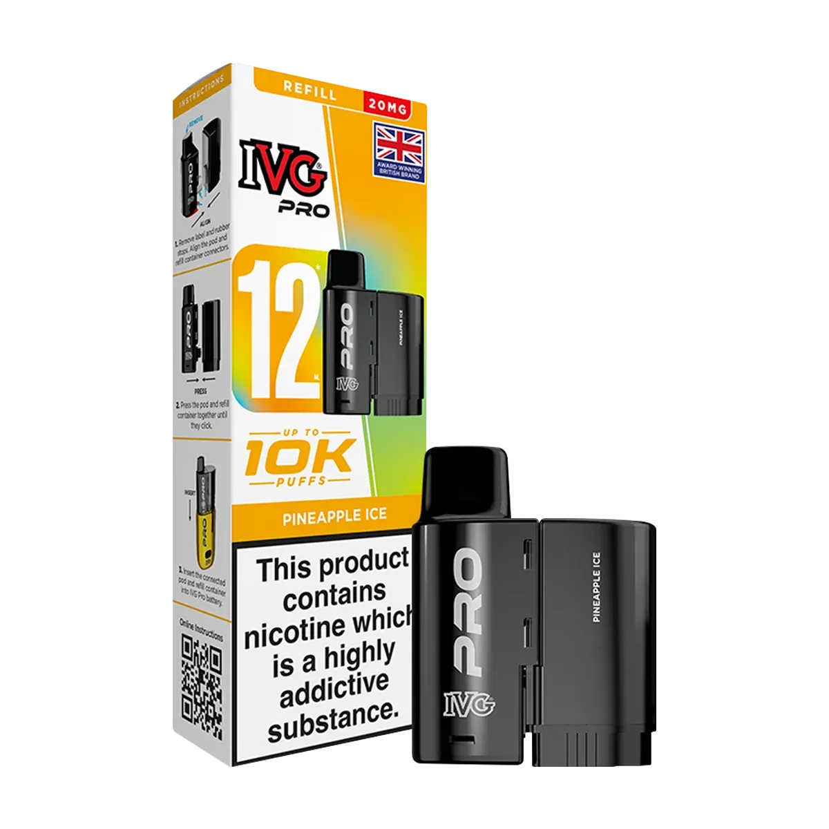 Pineapple Ice IVG Pro 12 Refill Pack