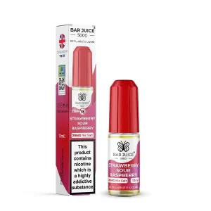 Bar Juice 5000 Strawberry Sour Raspberry 10ml Nic Salt