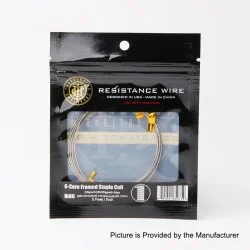 Authentic ThunderHead Creations 6-Core Framed Staple Ni80 Resistance Wire - [28GA x 2 x (38 x 28)GA x 4] + 36GA (5 Feet)