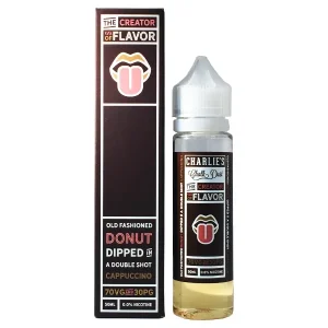 Charlie's Chalk Dust Donut Dipped in a Double Shot Cappuccino 50ml Shortfill