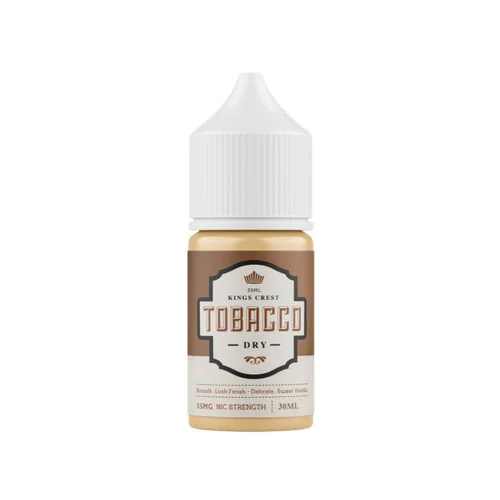 King's Crest Salt DRY Tobacco 30ml E-Juice - Image 2