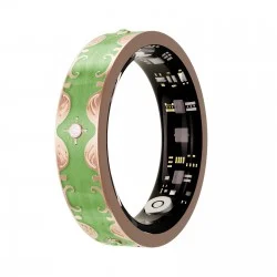 Smart Ring V10 Fitness Tracker with Heart Rate & Blood Oxygen Monitor Mars Green, Size 8