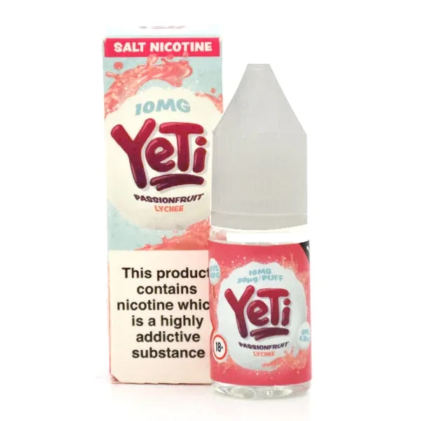 Yeti Passionfruit Lychee 10ml Nic Salt - Image 2